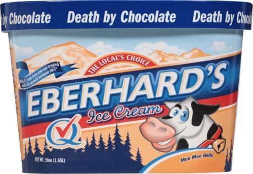Eberhard's Death By Chocolate Ice Cream Tub Perspective: back