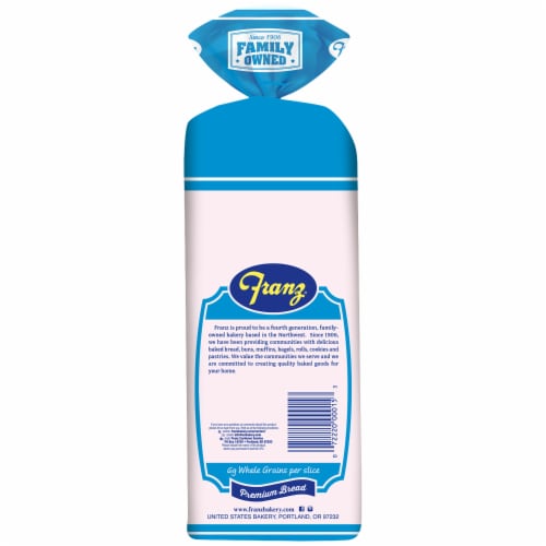 Franz® Whole Grain White Bread Perspective: back