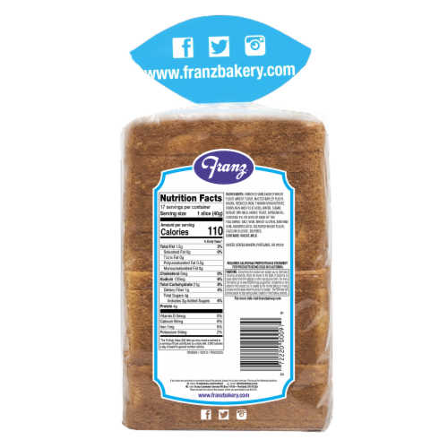 Franz Cannon Milk & Honey Bread Perspective: back