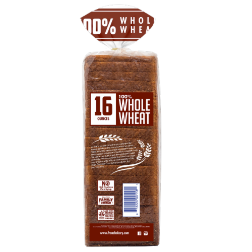 Franz® 100% Whole Wheat Bread Perspective: back