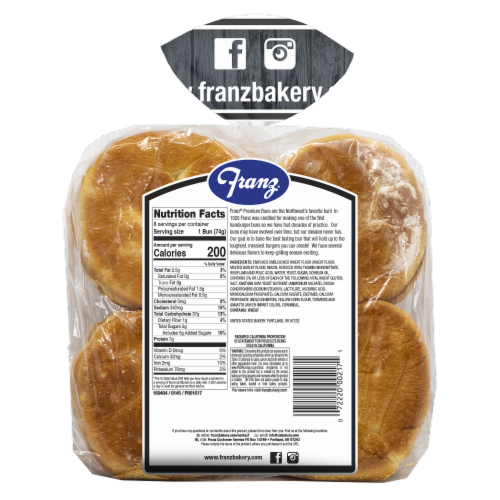 Franz® Kaiser Premium Buns Perspective: back