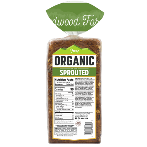 Franz® Organic The Great Sprouted Bread Perspective: back