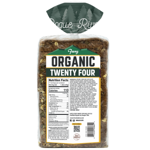 Franz® Organic Rogue River Twenty Four Grains and Seeds Bread Perspective: back