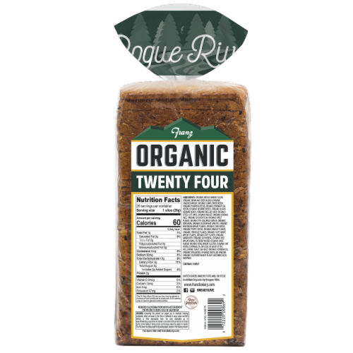 Franz® Organic Rogue River Twenty Four Thin Sliced Bread Perspective: back