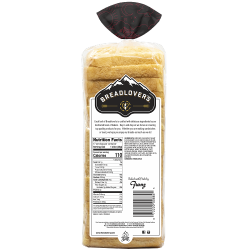 Bread Lover's White Bread Perspective: back