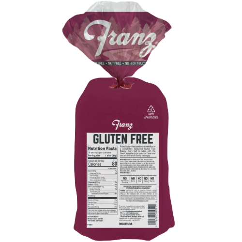 Franz® Gluten Free Seven Grain Bread Perspective: back