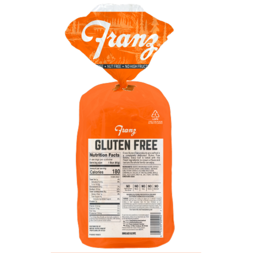 Franz® Gluten Free Hamburger Buns Perspective: back