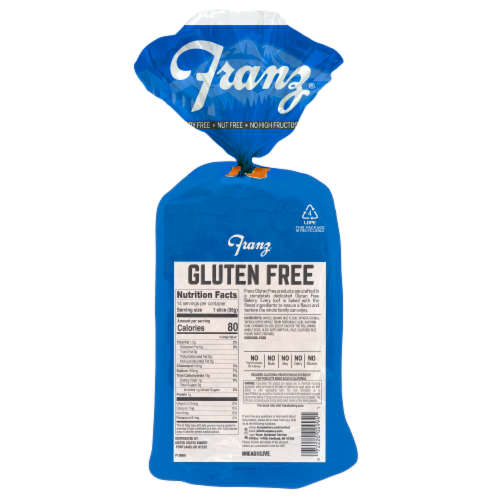 Franz® Gluten Free Mountain White Bread Perspective: back