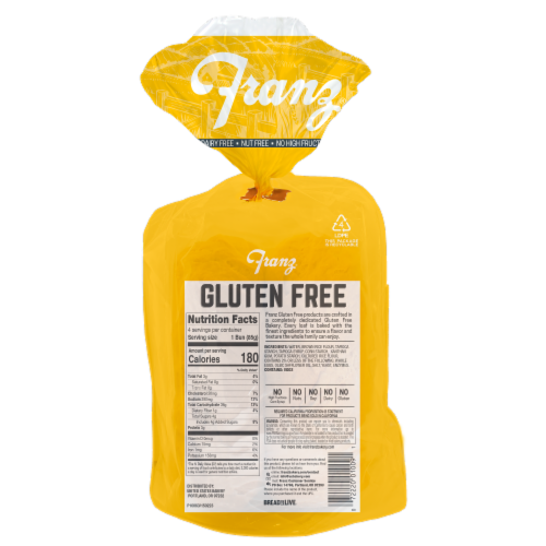 Franz® Gluten Free Hot Dog Buns Perspective: back