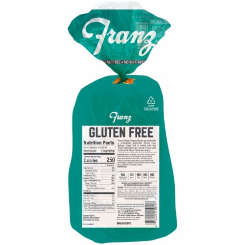 Franz® Gluten Free Plain Bagels Perspective: back