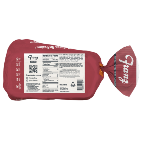 Franz® Gluten Free Brioche Deli Style Bread Perspective: back