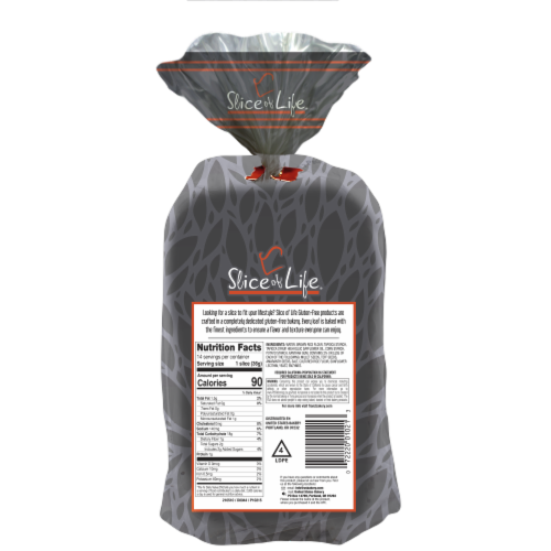 Slice of Life® Gluten-Free Multi-Grain Bread Perspective: back