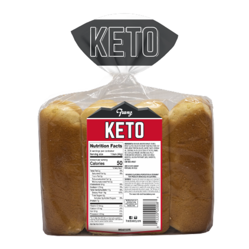 Franz® Keto Hot Dog Buns Perspective: back