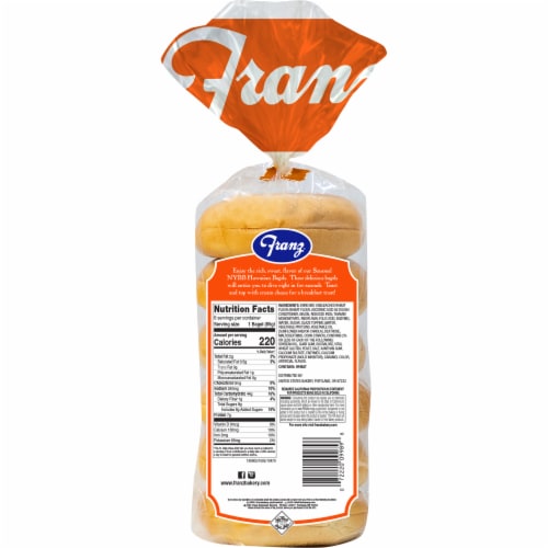 Franz® Hawaiian Premium Bagels Perspective: back