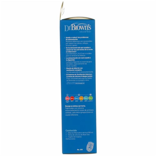 Dr. Brown's Natural Flow Baby Bottle, 8 oz Perspective: back