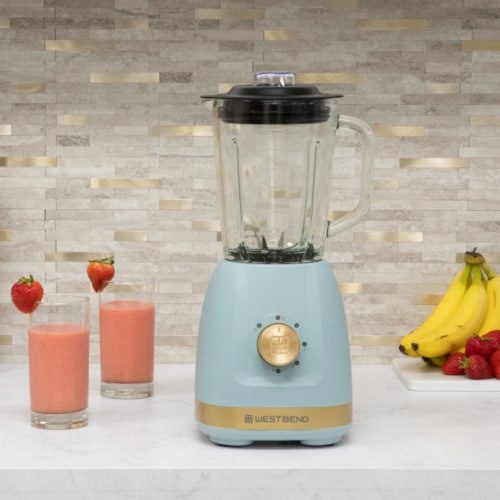 Westbend Timeless Multi-Function Blender - Blue / Gold Perspective: back