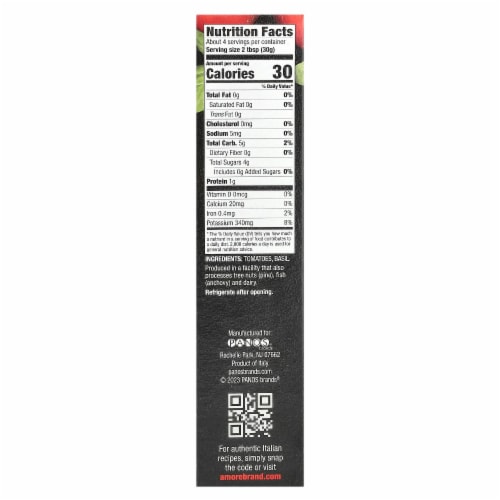 Amore® Basil Tomato Paste Perspective: back