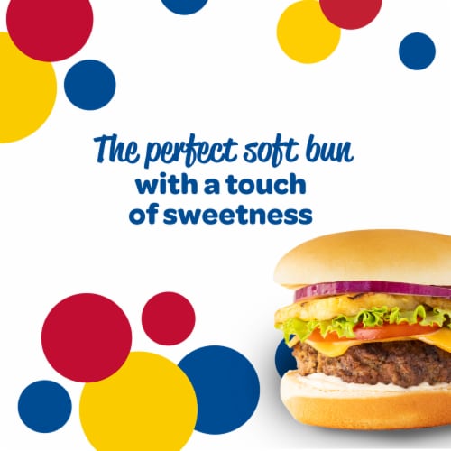 Wonder Bread Hawaiian Buns White Hawaiian Bread Hamburger Buns Perspective: back