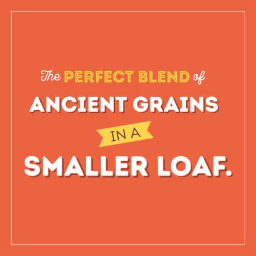 Nature's Own Ancient Grain, Small Loaf Size, Sliced Bread, 12 oz Loaf Perspective: back