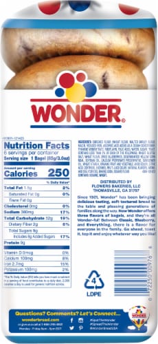 Wonder Blueberry Bagels Perspective: back