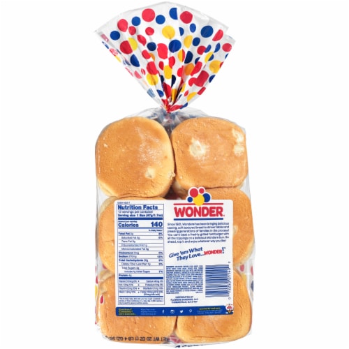Wonder® Classic Hamburger Buns Perspective: back
