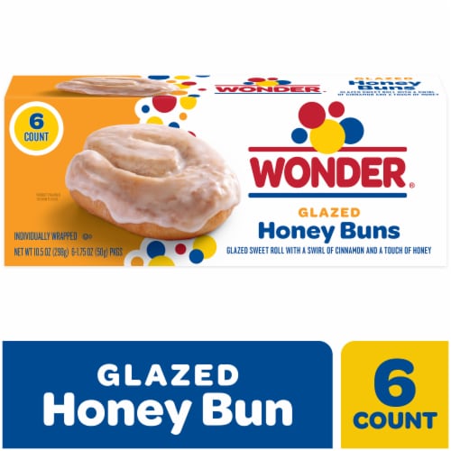 Wonder Glazed Honey Buns Perspective: back
