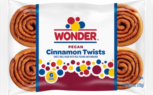 Wonder Cinnamon Twist, Cinnamon and Pecan Baked Pastry Rolls Perspective: back