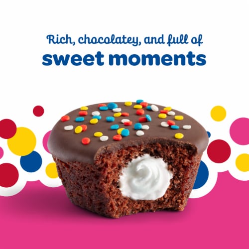 Wonder Crème Filled Chocolate Cupcakes Perspective: back