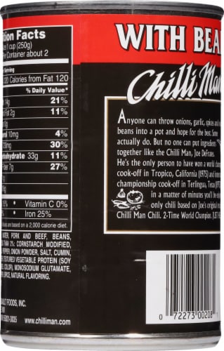 Chilli Man® White Bean Chili Perspective: back
