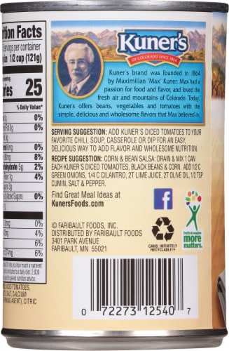 Kuner's Diced Tomatoes Perspective: back