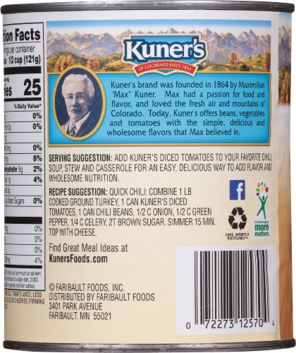 Kuner's Diced Tomatoes Perspective: back