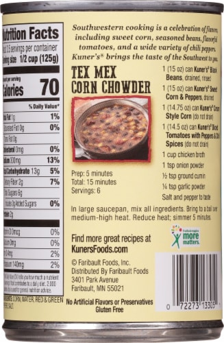 Kuner's® Southwest Sweet Corn & Peppers Perspective: back
