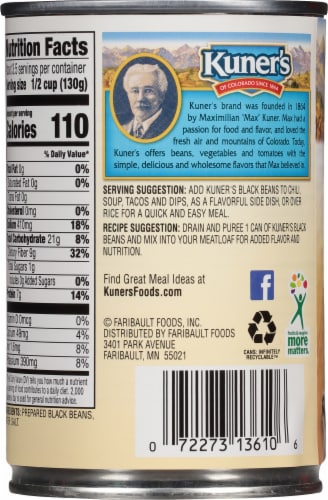 Kuner's® Black Beans Perspective: back