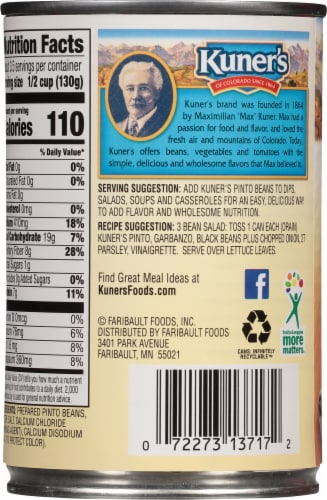 Kuner's® Pinto Beans Perspective: back
