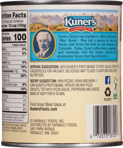Kuner's® Pinto Beans Perspective: back