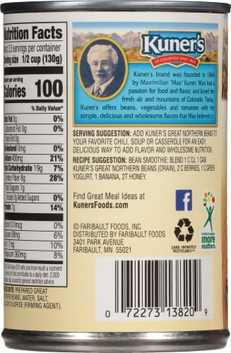 Kuner's Great Northern Beans Perspective: back