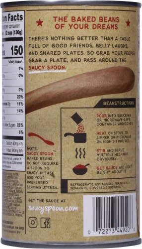 Saucy Spoon™ Applewood Smoked Bacon Baked Beans Perspective: back