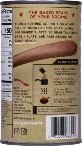 Saucy Spoon Jalapeno and Bourbon Baked Beans Perspective: back
