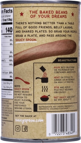 Saucy Spoon™ Spicy Roasted Chipotle Baked Beans Perspective: back