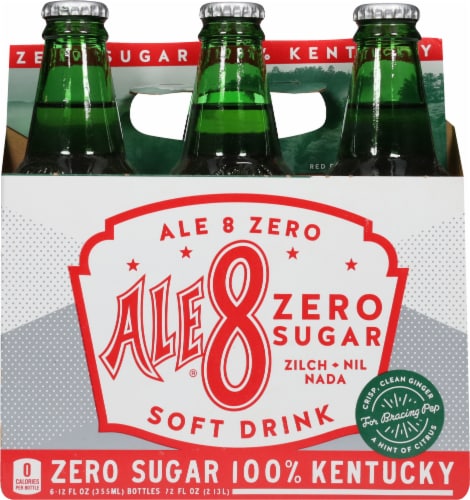 Diet Ale-8-One® Zero Sugar Soda Bottles Perspective: back