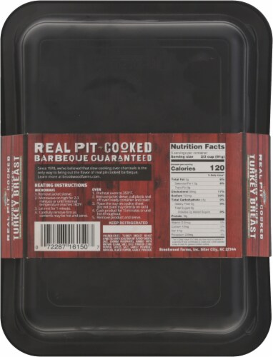 Brookwood Farms Smoked and Sliced Turkey Perspective: back