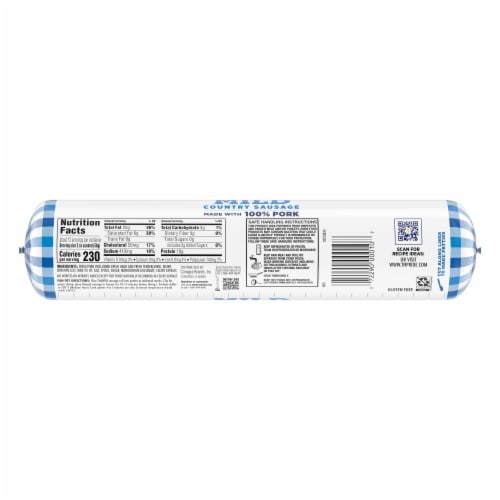 Odom's Tennessee Pride Mild Breakfast Sausage Roll Perspective: back