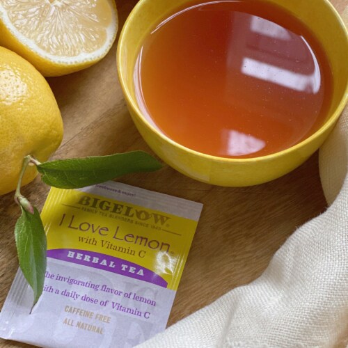 Bigelow® I Love Lemon® with Vitamin C Herbal Tea Bags Perspective: back