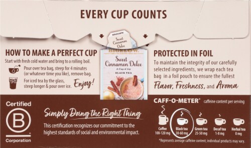 Bigelow® Hot Cinnamon Dolce™ Black Tea Perspective: back