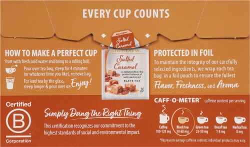Bigelow® Salted Caramel Black Tea Perspective: back