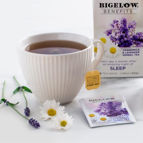 Bigelow® Benefits Sleep Chamomile & Lavender Herbal Tea Bags Perspective: back