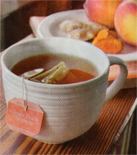 Bigelow® Ginger Peach Turmeric Herbal Tea Bags Perspective: back
