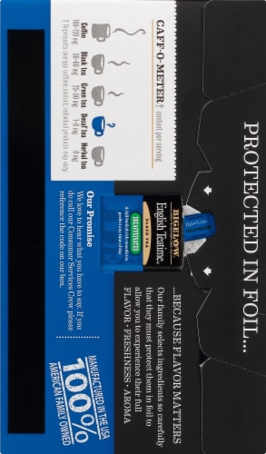 Bigelow® English Teatime® Decaffeinated Black Tea Perspective: back