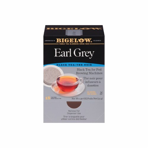 Bigelow Earl Grey Tea Pods Black Tea with Oil RCB08906 Perspective: back