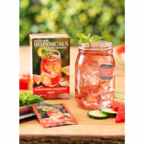 Bigelow Botanicals™ Cold Water Infusion Watermelon Cucumber Mint Herbal Tea Bags Perspective: back